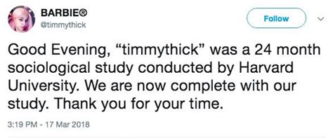 timmy thick social experiment|Sociological Study Conducted by Harvard University .